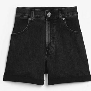 Super High Waisted Cuffed Mom Short